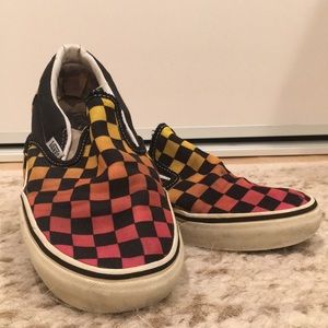 Checkered Vans Slip-on’s
